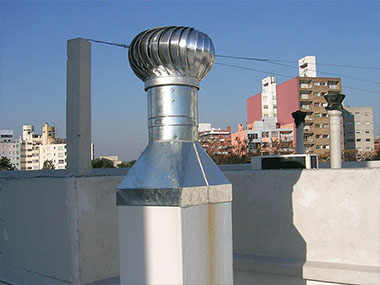 Eólico en chimenea